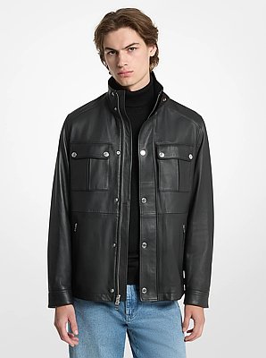 Leather Utility Jacket