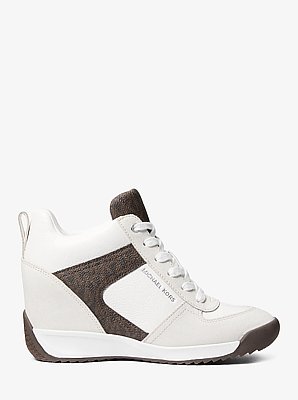 Nikko S2 Suede and Leather Wedge Trainer