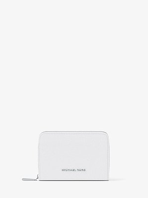 Jet Set Small Pebbled Leather Zip-Around Card Case