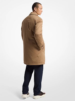 Cotton Blend Balmacaan