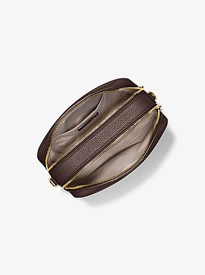 Bryant Medium Pebbled Leather Camera Crossbody Bag