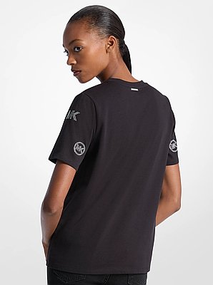 Embellished Logo Cotton T-Shirt
