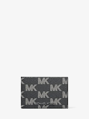 Cooper Medium Logo Jacquard Denim Wallet