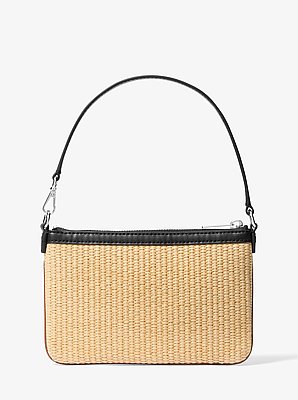 Petite pochette-bracelet Jet Set Travel tiss&eacute;e
