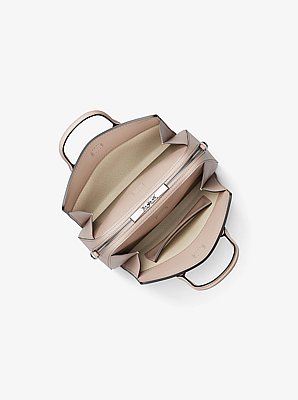 Laila Small Pebbled Leather Satchel