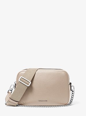 Bryant Medium Pebbled Leather Camera Crossbody Bag
