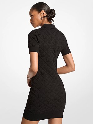 Logo Jacquard Polo Dress