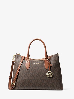 Austen Medium Signature Logo Satchel