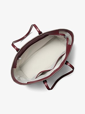 Quinn Large Metallic Signature Logo Tote Bag