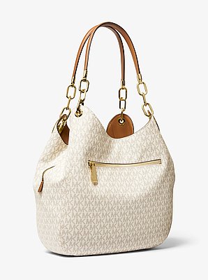 Bolso de hombro Lillie grande con logotipo