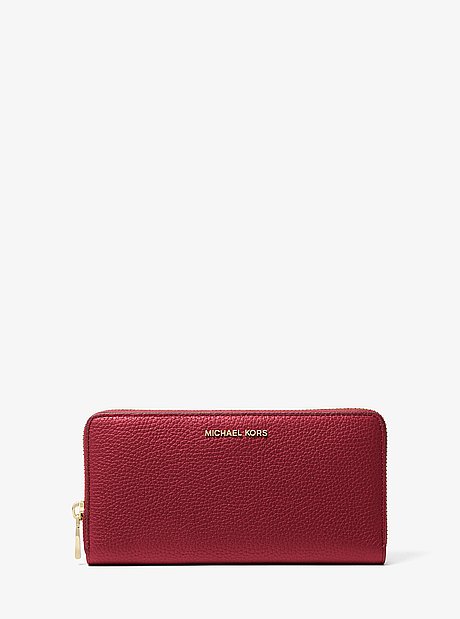 Jet Set Large Pebbled Leather Wallet