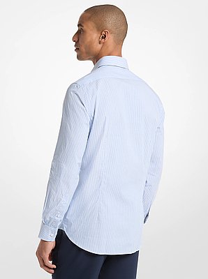Striped Stretch Cotton Slim-Fit Shirt