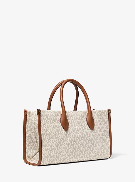 Mirella Medium Signature Logo Satchel