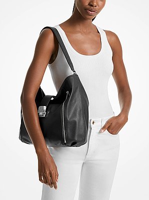 Addie Large Leather Shoulder Bag