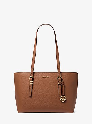 Quinn Medium Pebbled Leather Tote Bag