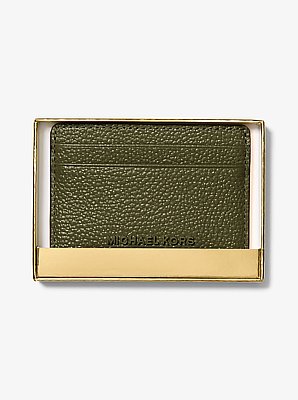 Kartenetui Jet Set aus gekrispeltem Leder