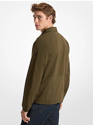 Logo Jacquard Windbreaker Jacket