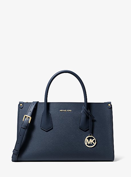 Maple Large Pebbled Leather Satchel