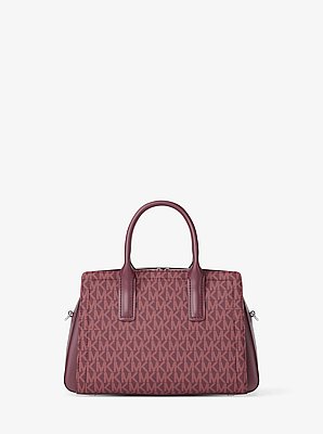Bolso satchel Laila peque&ntilde;o con logotipo exclusivo