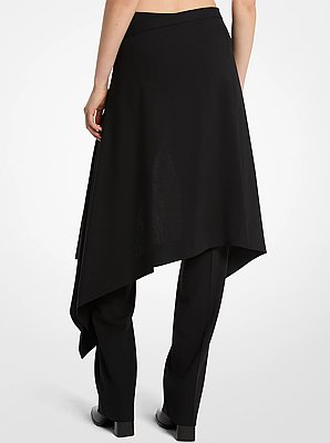 Pantal&oacute;n y sobrefalda con envoltura de lana el&aacute;stica