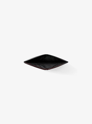 Hudson Pebbled Leather and Signature Logo Money Clip Card Case