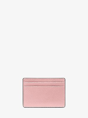 Porte-cartes en cuir grain&eacute;