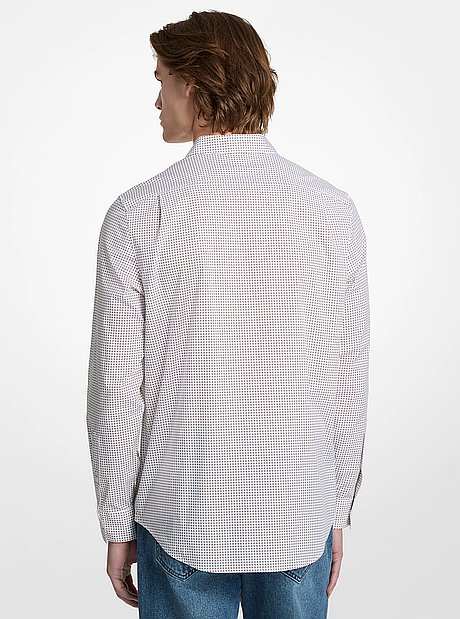 Printed Stretch Cotton Shirt