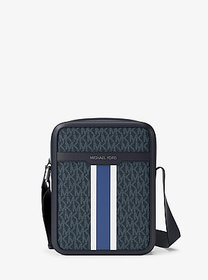 Cooper Striped Signature Logo Flight Bag