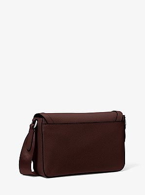 Edison Mini Crossgrain Leather Crossbody Bag with Pouch