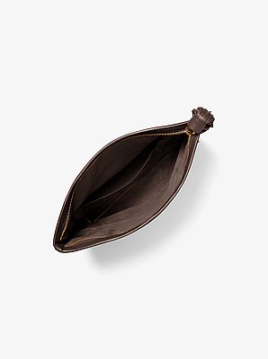 Bolso clutch Thalitha plegable de piel