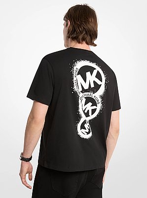 T-shirt en jersey de coton &agrave; logo graphique