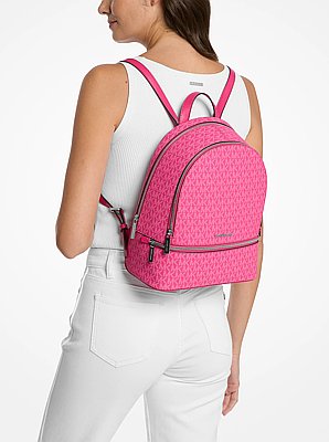 Rhea Medium Signature Logo Backpack