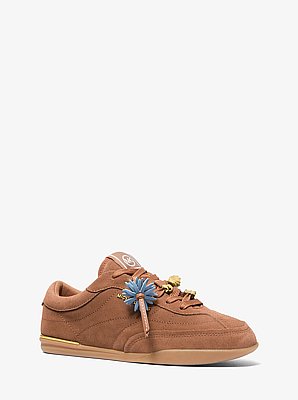 Nolan Embellished Suede Sneaker
