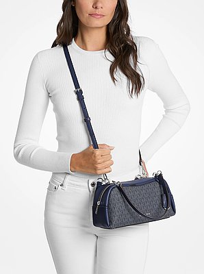 Cecily Small Signature Logo Shoulder Bag