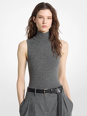 Cashmere Blend Turtleneck Bodysuit