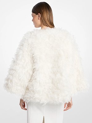 Chaqueta de mezcla de mohair