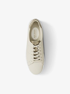 Poppy Metallic Logo Trainer