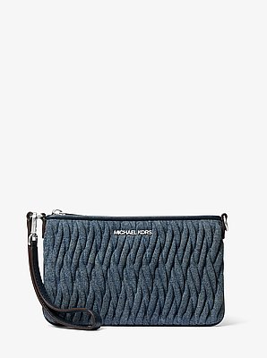 Bolso de pulsera Jet Set Travel matelass&eacute; de denim image number 0
