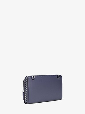 Jet Set Large Pebbled Leather Crossbody Bag