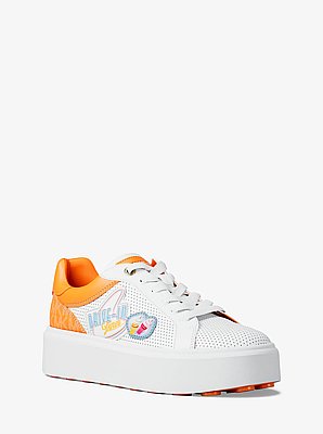 Romey Embellished Mixed-Media Sneaker