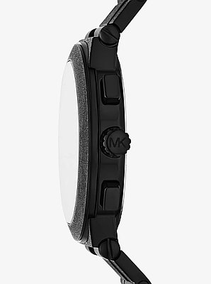 Oversized Billie Frosted Black-Tone Watch