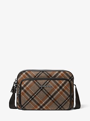 Cooper Plaid Wool Blend Flight Bag