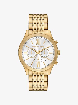 Oversized Aspyn Gold-Tone Watch