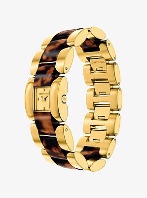 Petite Darrington Gold-Tone and Tortoiseshell Acetate Watch