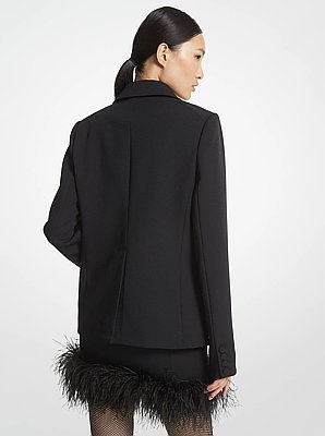 Stretch Crepe Blazer