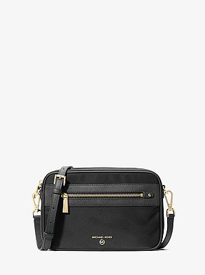 Large Nylon Gabardine Crossbody Bag