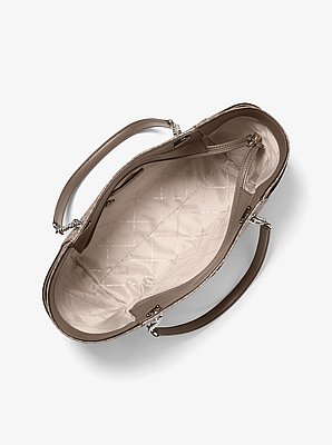 Jet Set Large Signature Logo Shoulder Bag