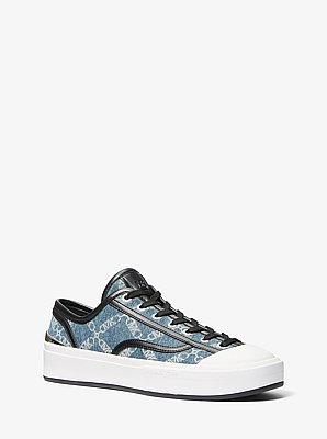 Espadrille Jude en denim jacquard &agrave; motif de losanges Empire