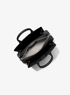 Laila Small Embellished Laser Cut Leather Satchel