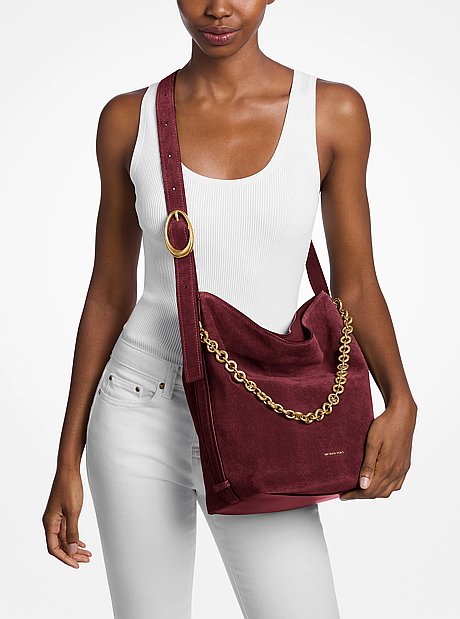 Nolita Large Suede Bucket Tote Bag